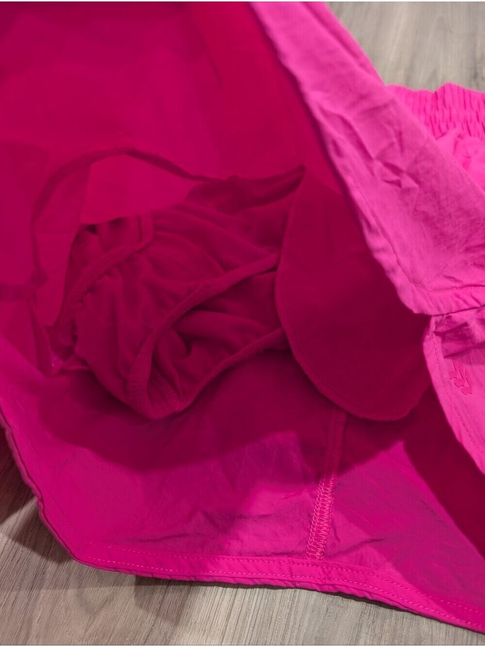 All in Motion | High Rise Crinkle Short In Pink - Picture 8 of 16